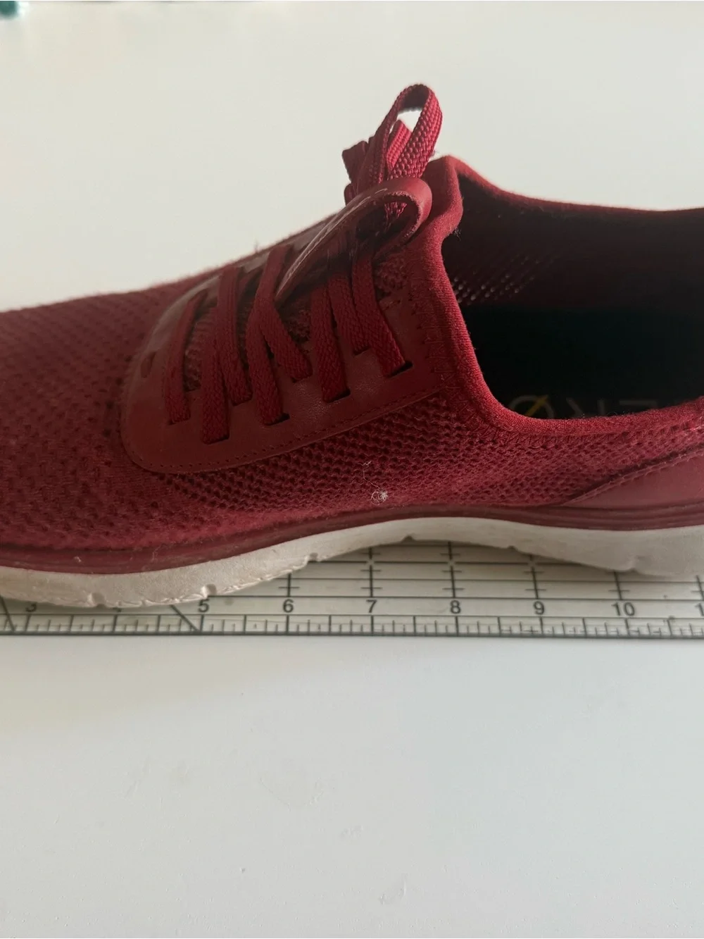 Cole Haan Men's Knit Generation Zerogrand Sneakers in Red Burgundy Sz 12 - Picture 7 of 7